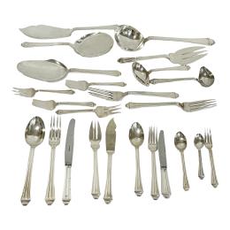 1044 - CUBERTERÍA EN PLATA PARA 12 SERVICIOS