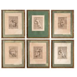 408 - COLECCIÓN DE SEIS GRABADOS ITALIANOS DEL SIGLO XVI