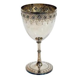 1036 - COPA CALIZ DE PLATA INGLESA DE MEDIADOS DE SIGLO XX