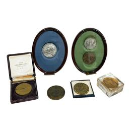 608 - SEIS MEDALLAS CONMEMORATIVAS