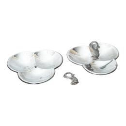 1082 - PAREJA DE APERITIVEROS EN PLATA
