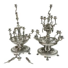 1090 - PAREJA DE CANDELABROS IMPERIO DEL SIGLO XIX