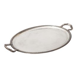 1058 - GRAN BANDEJA EN PLATA DE FINALES DEL S.XIX
