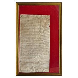 451 - MANUSCRITO ENMARCADO DEL S.XVII