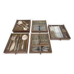 1043 - CUBERTERÍA EN PLATA DE LOS AÑOS 40 