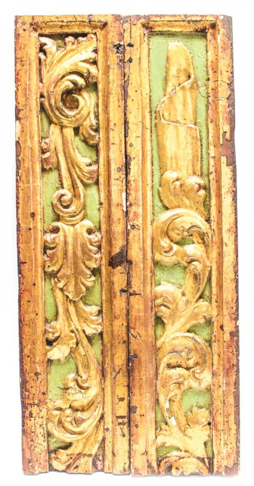 DOS FRAGMENTOS DE TALLA S. XVIII