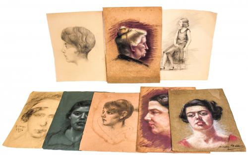 LOTE DE DIBUJOS VARIADOS DE LOS AÑOS 20-30