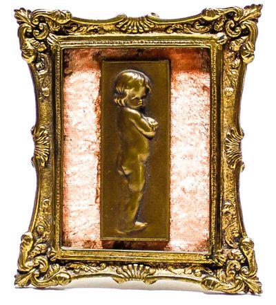 PEQUEÑO BAJO RELIEVE EN BRONCE