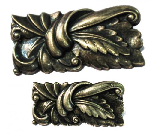 LOTE DE DOS BROCHES ART DECÓ