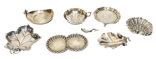 SIETE CENICEROS DE PLATA