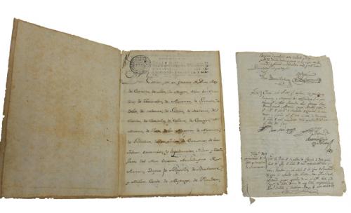 LOTE VARIADO DE DOCUMENTOS DEL S.XVIII-XIX