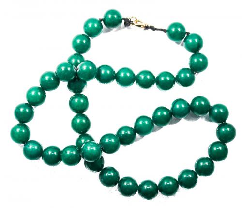 COLLAR LARGO DE CUARZO VERDE