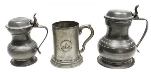 TRES JARRAS INGLESAS EN ESTAÑO
