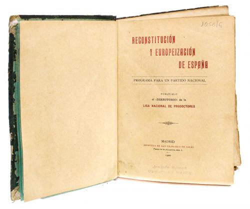 "RECONSTITUCIÓN Y EUROPEIZACIÓN DE ESPAÑA"