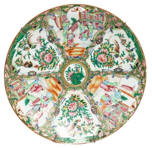 PLATO CHINO DE CANTON FLES. S. XIX