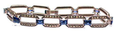 PULSERA ESTILO ART DECÓ EN PLATA