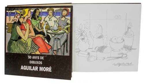 LIBRO AGUILAR MORÉ CON DIBUJO DEL AUTOR