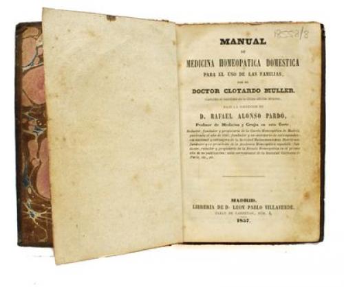 "MANUAL DE MEDICINA HOMEOPATICA DOMÉSTICA"