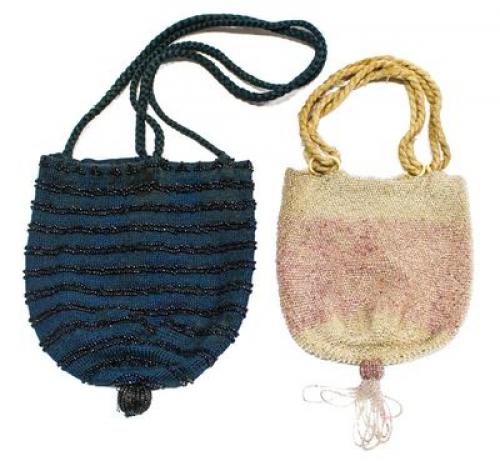 DOS BOLSOS DE CUENTAS PRIMER TERCIO DEL SIGLO XX