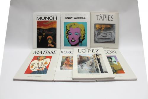SIETE LIBROS MONOGRÁFICOS SOBRE PINTORES