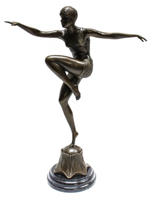 FIGURA EN BRONCE "BAILARINA"
