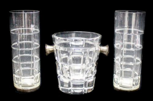 CUBITERA Y DOS VASOS PARA COMBINADO