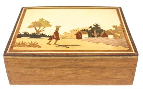 CAJA DE MARQUETERÍA