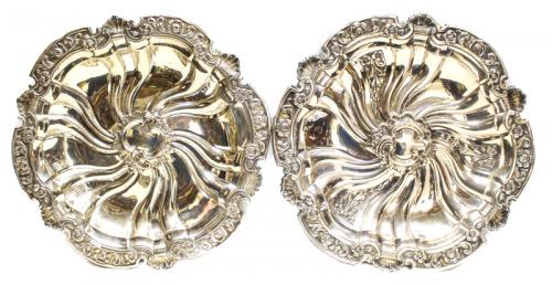PAREJA DE PLATOS EN PLATA