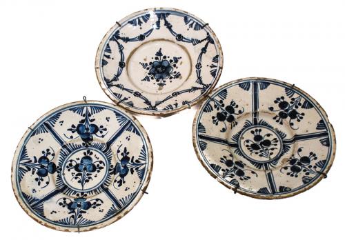 TRES PLATOS CATALANES DE PPS. S.XIX