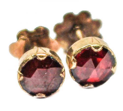 PENDIENTES PARA NIÑA CON GRANATES S.XIX