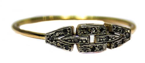SORTIJA ORO Y DIAMANTES PPS.XX