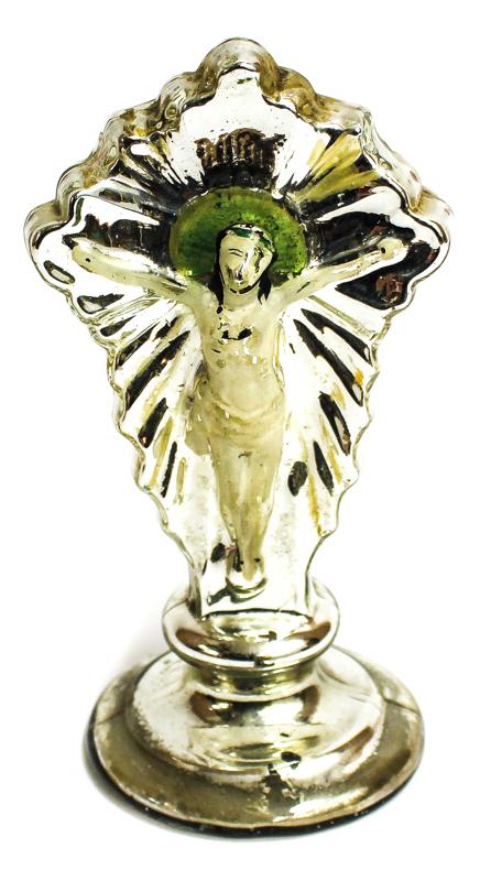"CRISTO CRUCIFICADO" EN CRISTAL DE LA GRANJA
