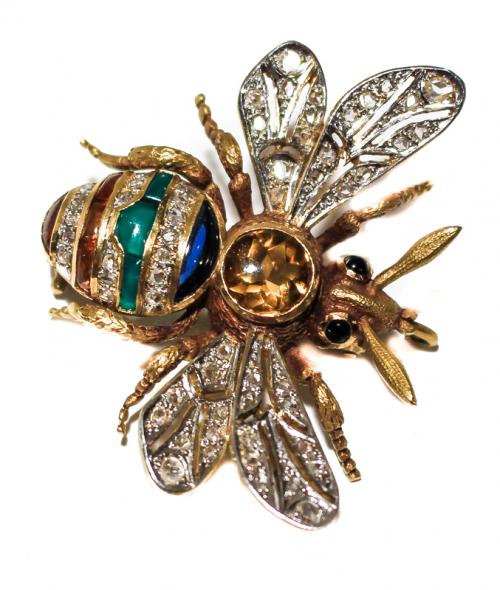 BROCHE ABEJA DE PPS. DEL S.XX
