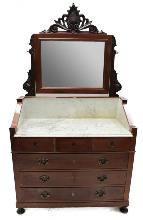 MUEBLE TOCADOR CON ESPEJO. PRINCIPIOS DEL SIGLO XX