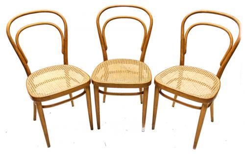 TRES SILLAS THONET. PRINCIPIOS DEL SIGLO XX