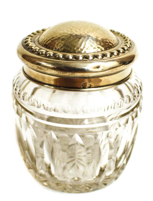 COMPOTERA EN CRISTAL Y PLATA. PRINCIPIOS DEL SIGLO XX