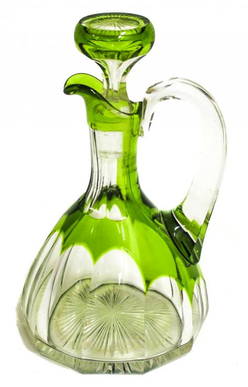 JARRA PARA VINO EN CRISTAL TALLADO