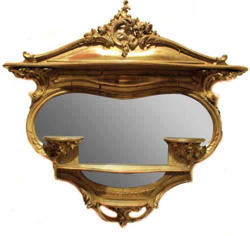 ESPEJO DE PARED DE PRINCIPIOS DEL SIGLO XX