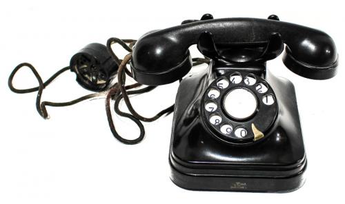 TELÉFONO  DE SOBREMESA DE MEDIADOS DEL S. XX