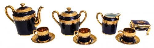 JUEGO DE CAFÉ DE PORCELANA FRANCESA