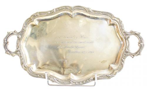 BANDEJA DE PLATA DE LOS AÑOS 70