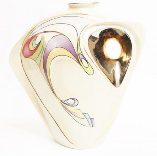 GRAN JARRÓN EN PORCELANA