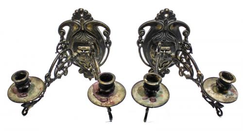 DOS CANDELABROS PARA PIANO