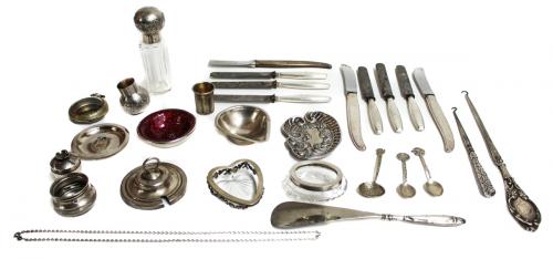 LOTE VARIADO EN PLATA Y METAL