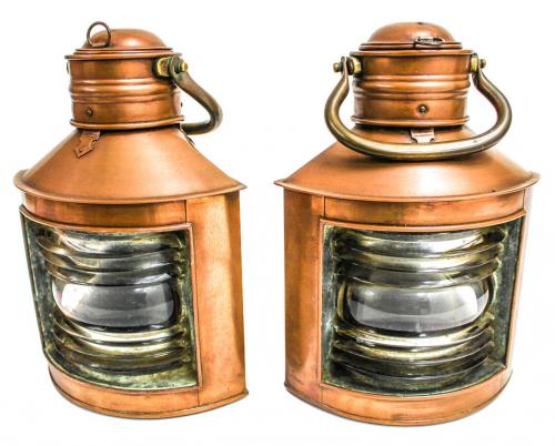 DOS LUCES DE BARCO CANTONERAS