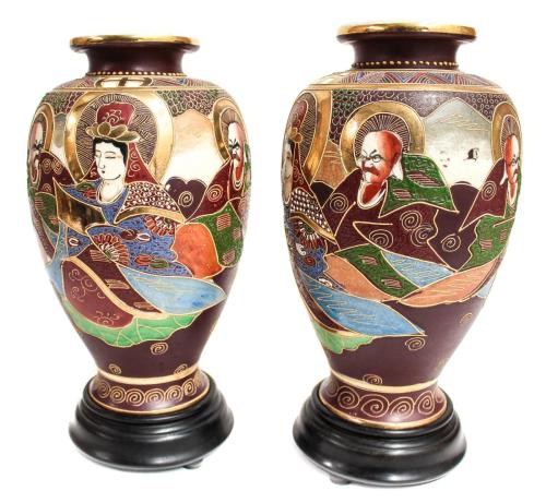 PAREJA DE JARRONES SATSUMA