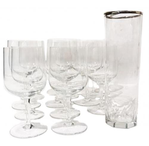 GRAN CONJUNTO DE COPAS Y COCTELERA