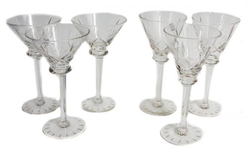 CONJUNTO DE COPAS EN CRISTAL TALLADO