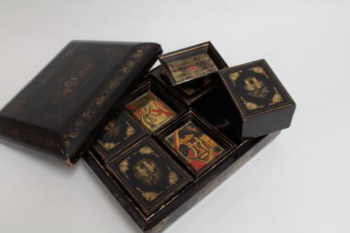 CAJA DE JUEGOS ORIENTAL. PRINCIPIOS DEL SIGLO XX