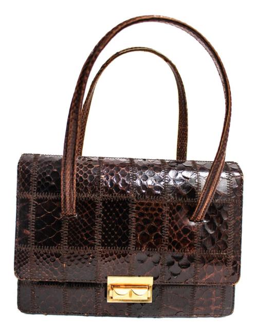 BOLSO EN PIEL DE SERPIENTE